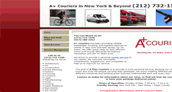 Desktop Screenshot of apluscouriersnyc.com