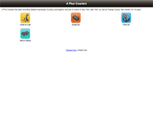 Tablet Screenshot of apluscouriersnyc.com